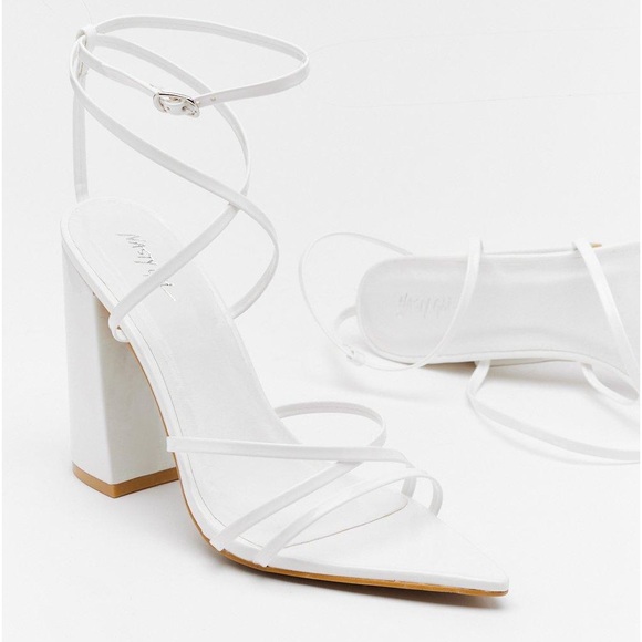 Nasty Gal pointed toe strappy heel - Picture 2 of 3